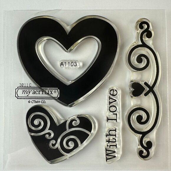 My Acrylix™ A1103 Close To My Heart Love-Themed Decorative Stamps - Picture 1 of 2